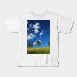 Trees with Cumulus Fractus Kids T-Shirt